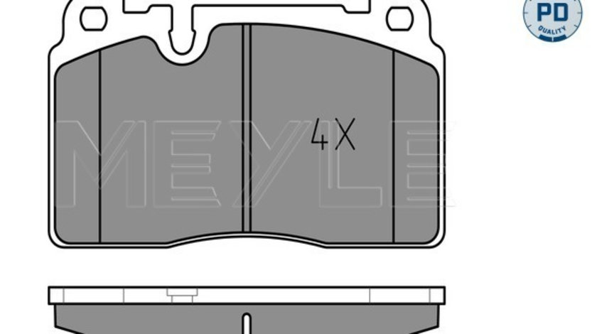 Set placute frana,frana disc punte fata (0252564316PD MEYLE) AUDI