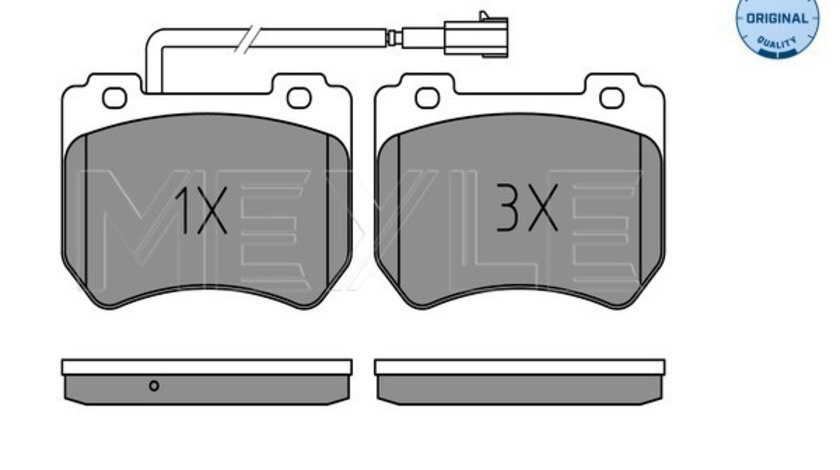 Set placute frana,frana disc punte fata (0252485215W MEYLE) ALFA ROMEO