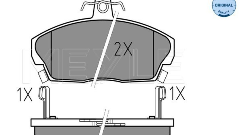 Set placute frana,frana disc punte fata (0252151518W MEYLE) HONDA,MG,ROVER