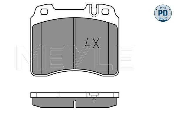 Set placute frana,frana disc punte fata (0252115317PD MEYLE) MERCEDES-BENZ