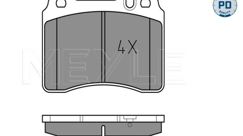 Set placute frana,frana disc punte fata (0252115317PD MEYLE) MERCEDES-BENZ