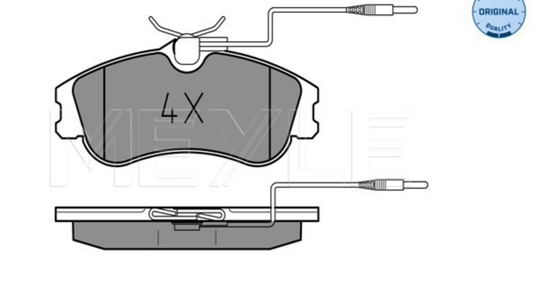 Set placute frana,frana disc punte fata (0252312419W MEYLE) Citroen,PEUGEOT