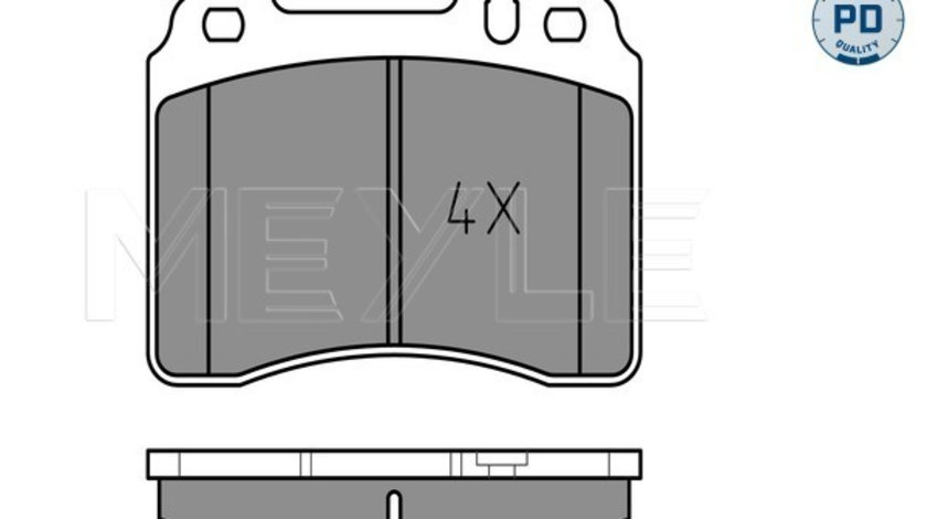 Set placute frana,frana disc punte fata (0252115316PD MEYLE) MERCEDES-BENZ