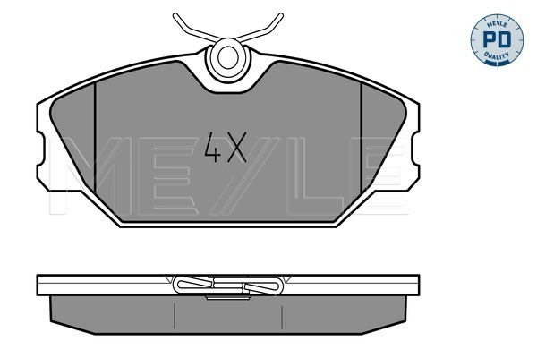 Set placute frana,frana disc punte fata (0252317218PD MEYLE) RENAULT