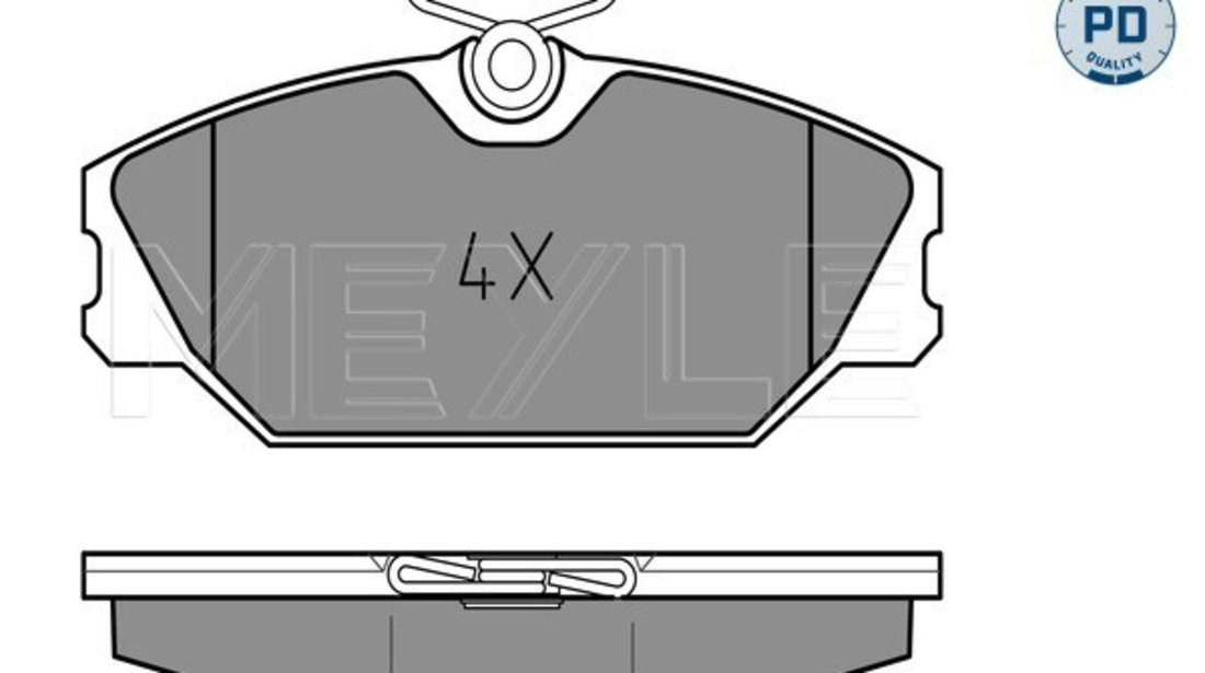 Set placute frana,frana disc punte fata (0252317218PD MEYLE) RENAULT