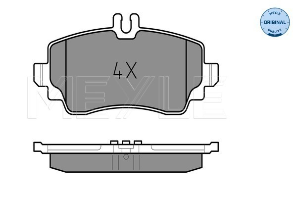 Set placute frana,frana disc punte fata (0252390319 MEYLE) MERCEDES-BENZ