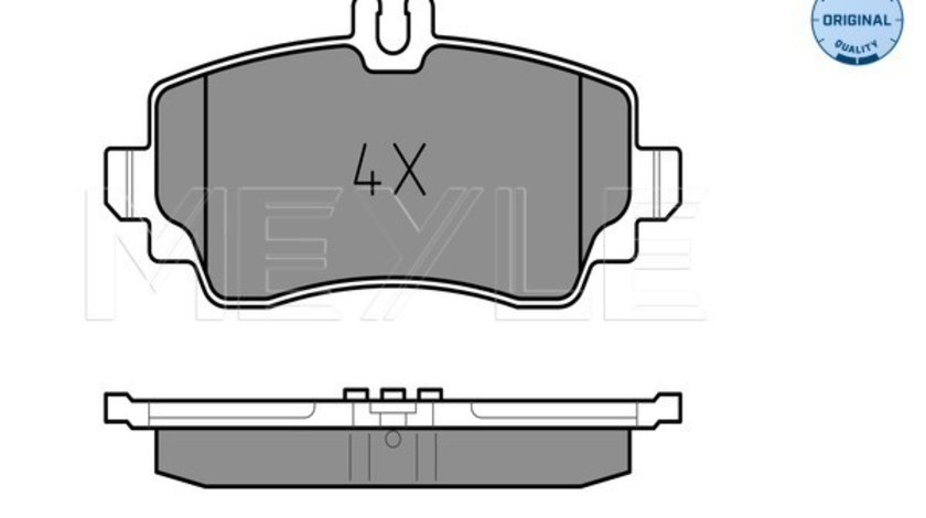 Set placute frana,frana disc punte fata (0252390319 MEYLE) MERCEDES-BENZ