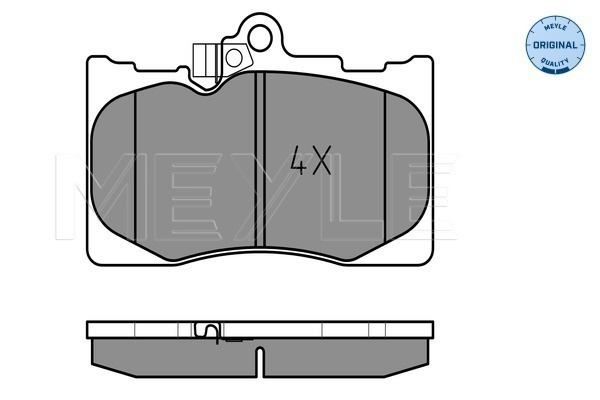 Set placute frana,frana disc punte fata (0252032517W MEYLE) LEXUS