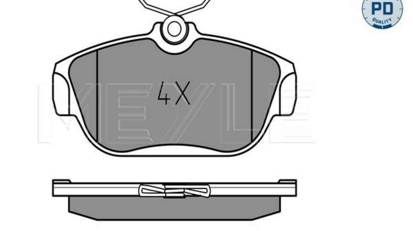 Set placute frana,frana disc punte fata (0252016418PD MEYLE) VOLVO