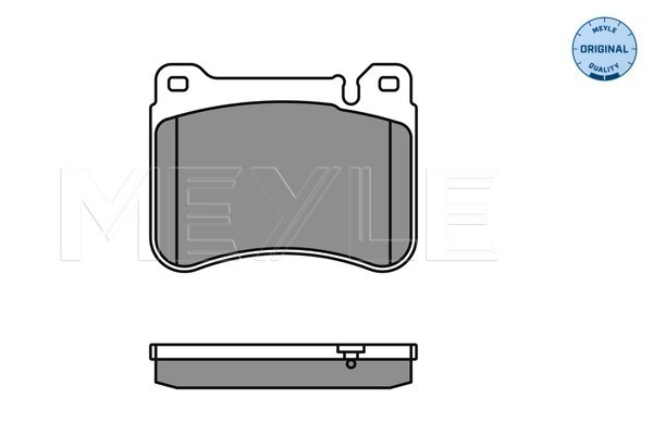 Set placute frana,frana disc punte fata (0252394516 MEYLE) MERCEDES-BENZ