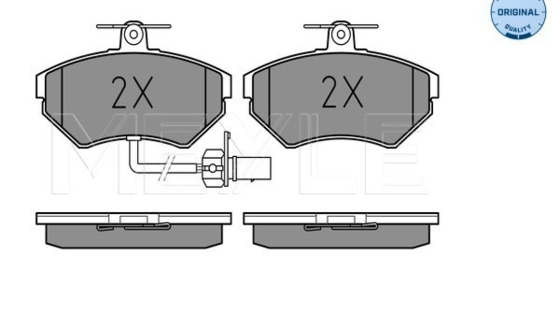 Set placute frana,frana disc punte fata (0252194519W MEYLE) AUDI,SEAT,VW