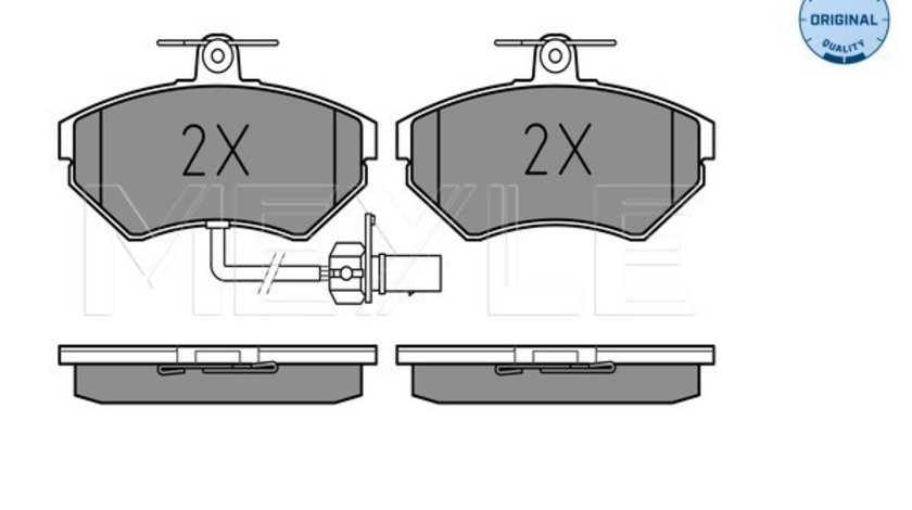Set placute frana,frana disc punte fata (0252194519W MEYLE) AUDI,SEAT,VW