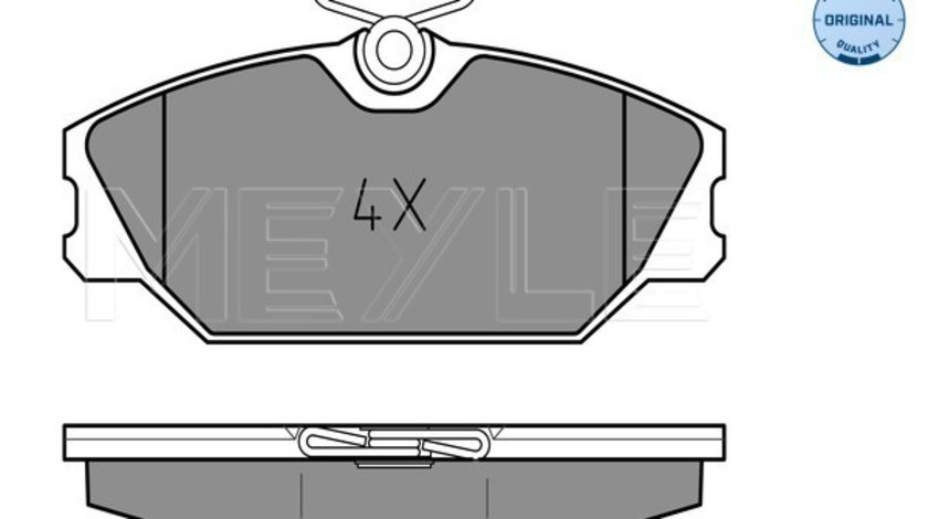 Set placute frana,frana disc punte fata (0252317218 MEYLE) RENAULT