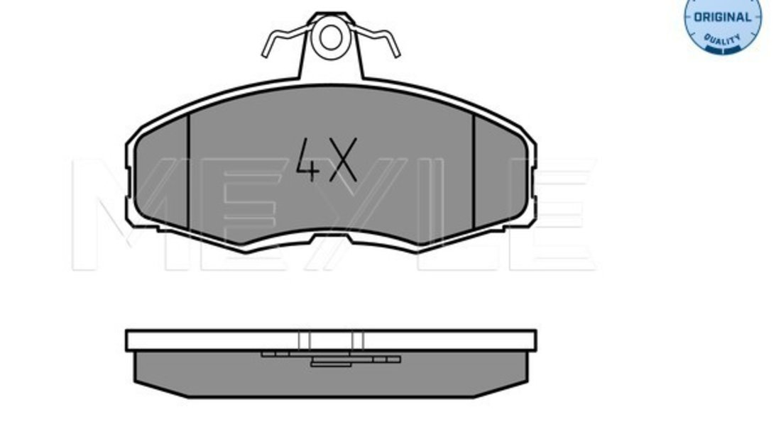 Set placute frana,frana disc punte fata (0252086117 MEYLE) FORD,SKODA,VW