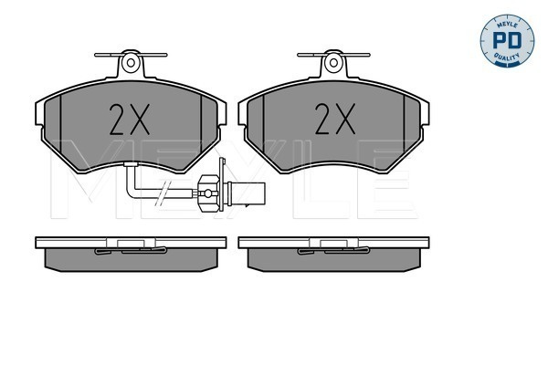 Set placute frana,frana disc punte fata (02521945191PD MEYLE) AUDI,SEAT,VW