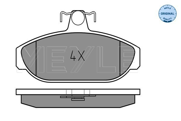 Set placute frana,frana disc punte fata (0252126617 MEYLE) VOLVO
