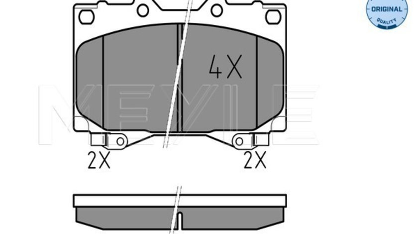 Set placute frana,frana disc punte fata (0252352415W MEYLE) LEXUS,TOYOTA