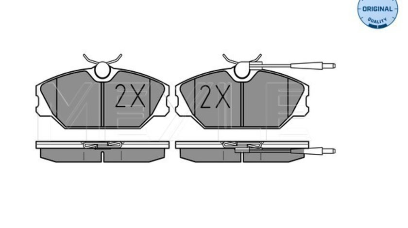 Set placute frana,frana disc punte fata (0252138818W MEYLE) RENAULT