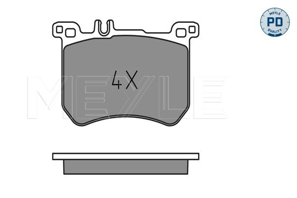 Set placute frana,frana disc punte fata (0252518317PD MEYLE) MERCEDES-BENZ