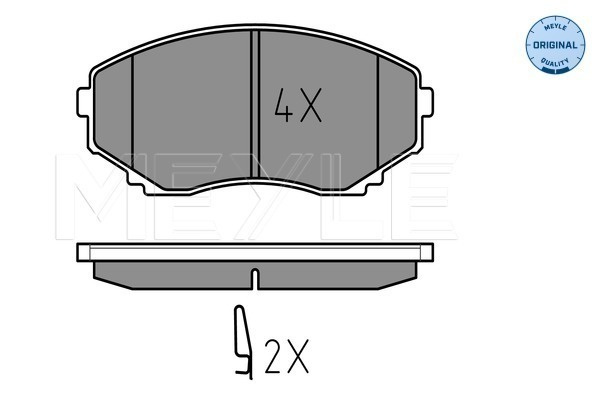 Set placute frana,frana disc punte fata (0252351516W MEYLE) MAZDA