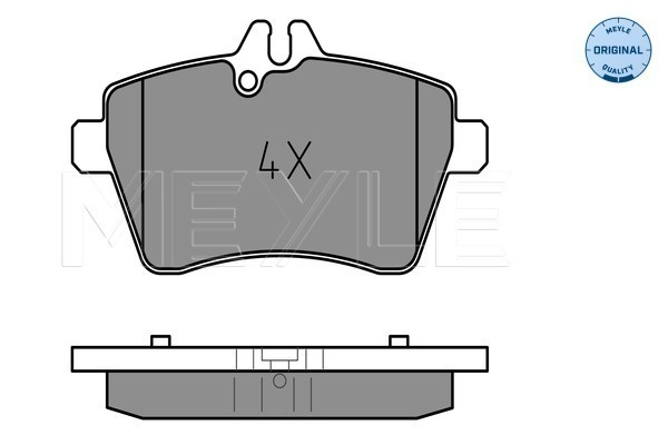 Set placute frana,frana disc punte fata (0252407719 MEYLE) MERCEDES-BENZ