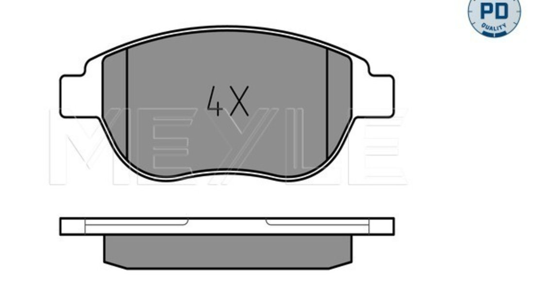 Set placute frana,frana disc punte fata (0252360019PD MEYLE) Citroen,PEUGEOT