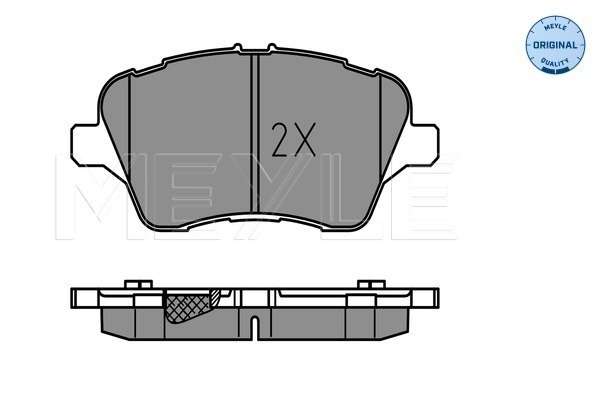 Set placute frana,frana disc punte fata (0252513417 MEYLE) FORD