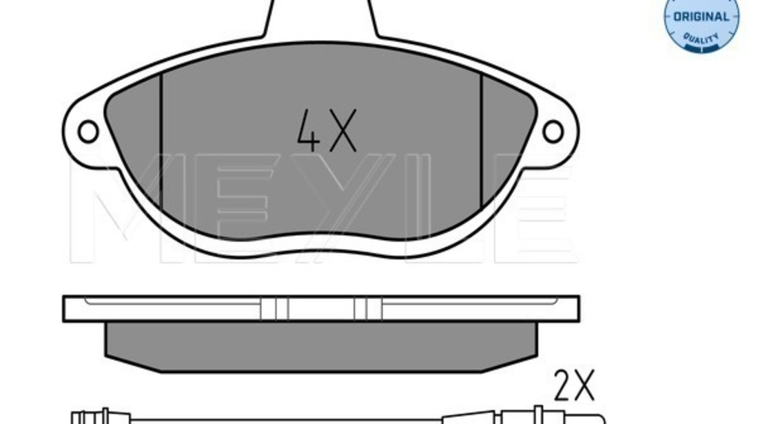 Set placute frana,frana disc punte fata (0252304218W MEYLE) Citroen,FIAT,PEUGEOT