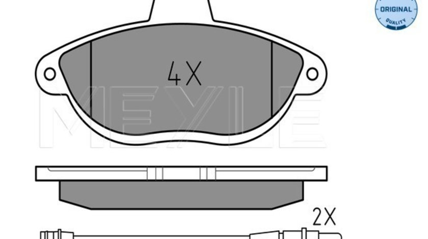 Set placute frana,frana disc punte fata (0252304218W MEYLE) Citroen,FIAT,PEUGEOT