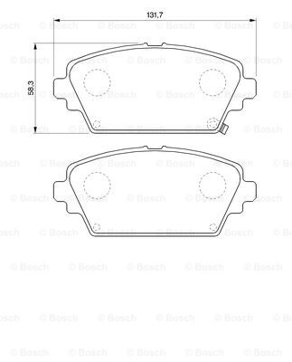 Set placute frana,frana disc punte fata (0986424663 BOSCH) HONDA