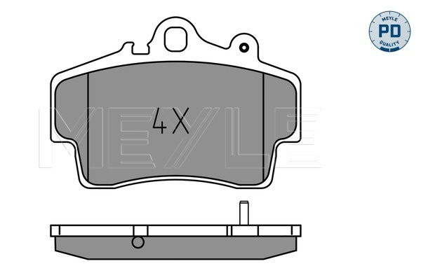 Set placute frana,frana disc punte fata (0252193715PD MEYLE) PORSCHE