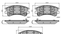 Set placute frana,frana disc punte fata (VKBP80421...