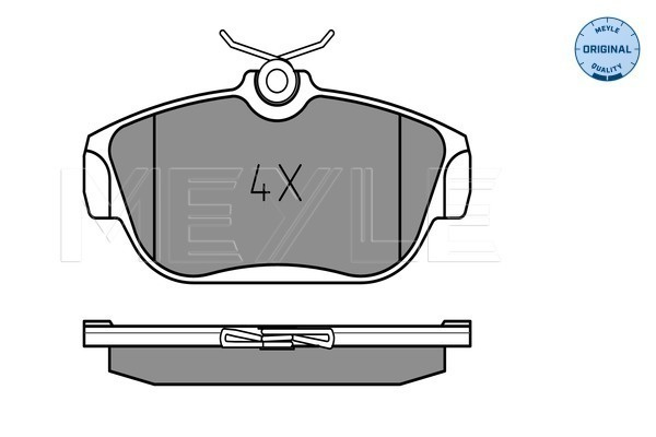Set placute frana,frana disc punte fata (0252016418 MEYLE) VOLVO