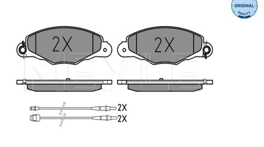 Set placute frana,frana disc punte fata (0252313518W MEYLE) Citroen