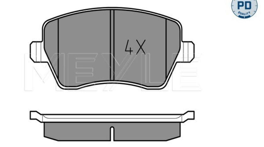 Set placute frana,frana disc punte fata (0252397317PD MEYLE) DACIA,LADA,MERCEDES-BENZ,NISSAN,RENAULT