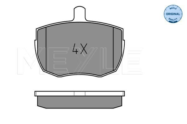 Set placute frana,frana disc punte fata (0252035918 MEYLE) FORD,LAND ROVER