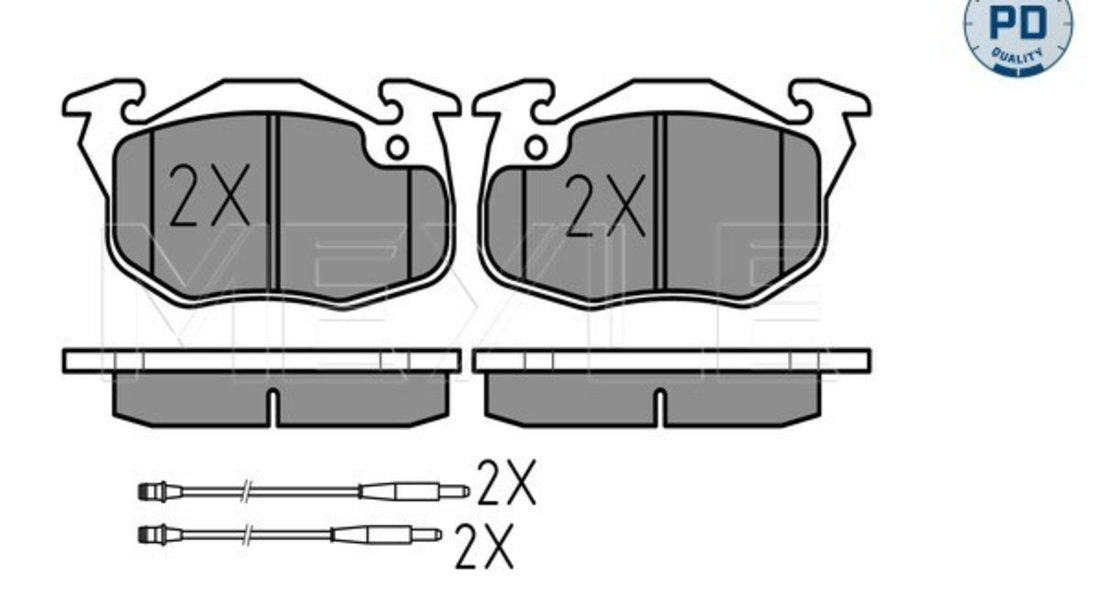 Set placute frana,frana disc punte fata (0252090618PD MEYLE) Citroen,PEUGEOT