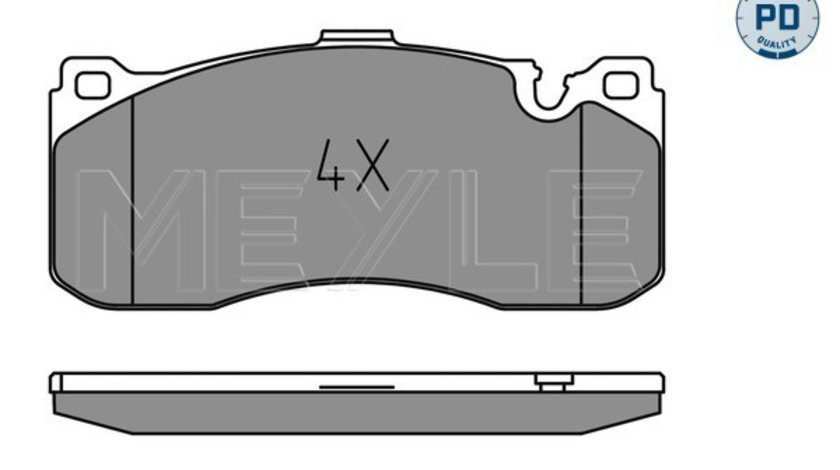 Set placute frana,frana disc punte fata (0252431617PD MEYLE) BMW,MINI