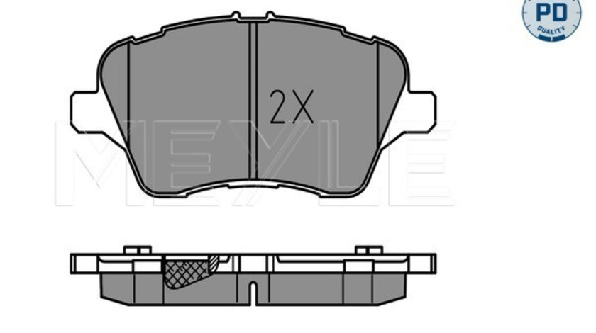 Set placute frana,frana disc punte fata (0252513417PD MEYLE) FORD