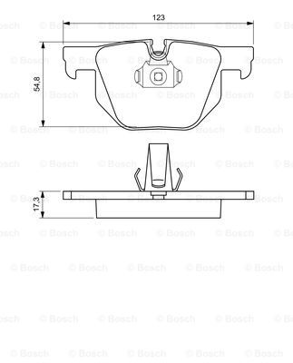 Set placute frana,frana disc punte fata (0986424653 BOSCH)