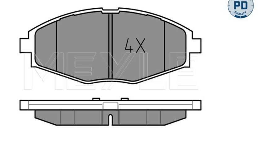 Set placute frana,frana disc punte fata (0252324117PD MEYLE) CHEVROLET,DAEWOO