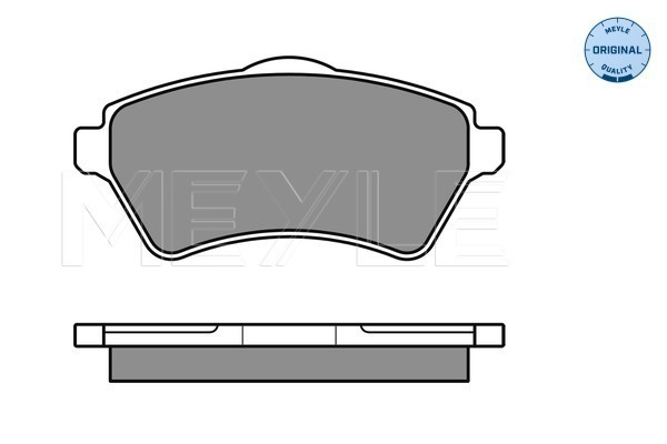 Set placute frana,frana disc punte fata (0252361517 MEYLE) LAND ROVER
