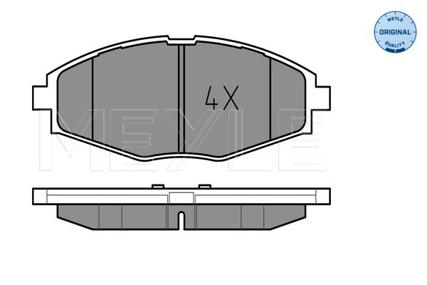 Set placute frana,frana disc punte fata (0252324117 MEYLE) CHEVROLET,DAEWOO
