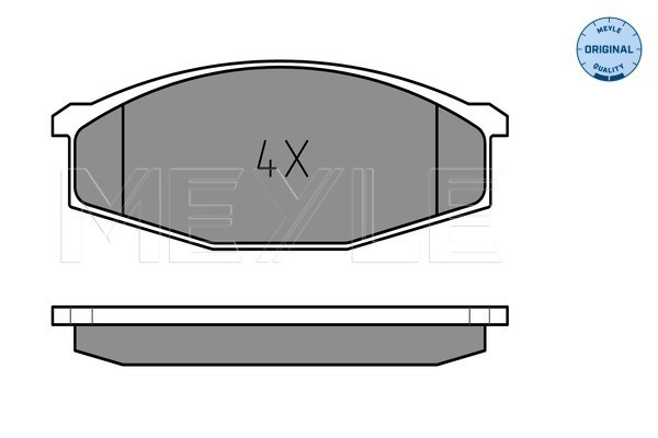 Set placute frana,frana disc punte fata (0252086316 MEYLE) NISSAN