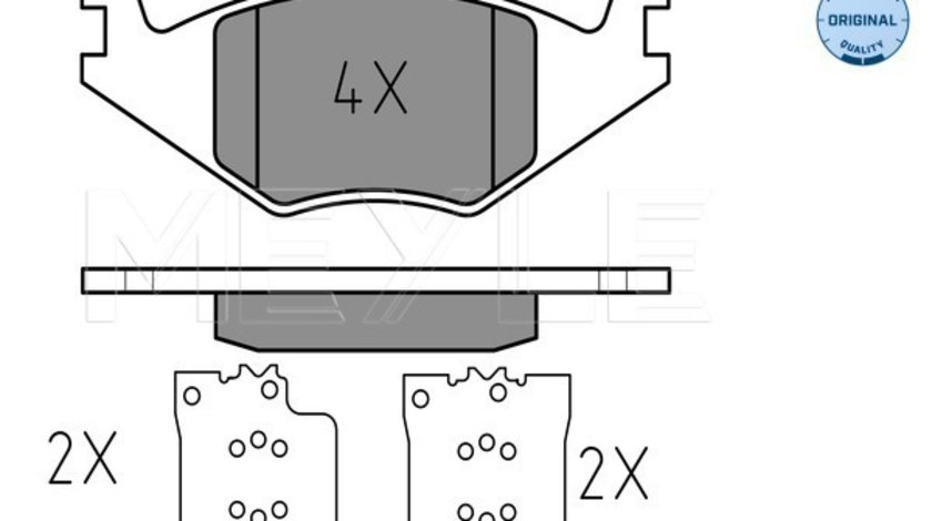 Set placute frana,frana disc punte fata (0252088917 MEYLE) SEAT,VW