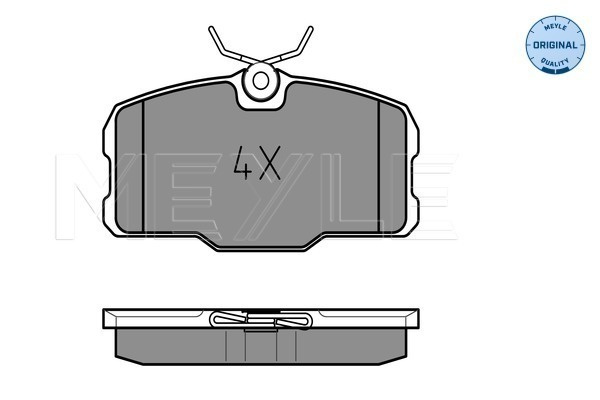 Set placute frana,frana disc punte fata (0252075118 MEYLE) MERCEDES-BENZ
