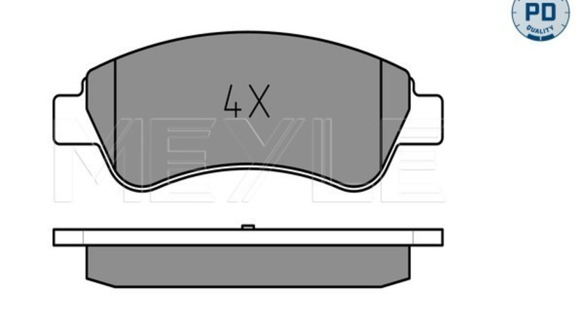 Set placute frana,frana disc punte fata (0252359919PD MEYLE) Citroen,DS,OPEL,PEUGEOT,VAUXHALL