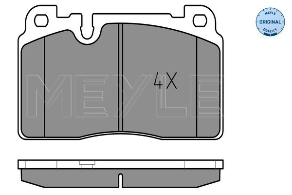 Set placute frana,frana disc punte fata (0252564316 MEYLE) AUDI