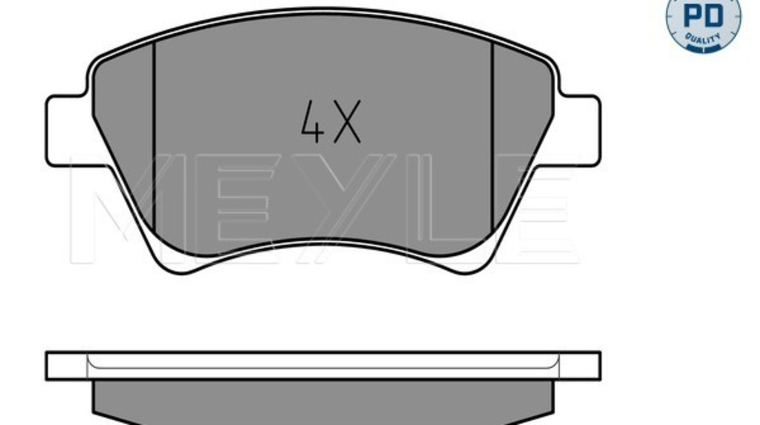 Set placute frana,frana disc punte fata (0252393018PD MEYLE) RENAULT