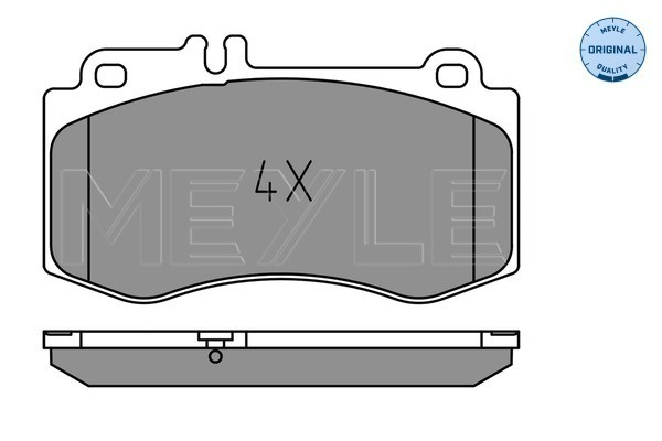 Set placute frana,frana disc punte fata (0252497618 MEYLE) MERCEDES-BENZ